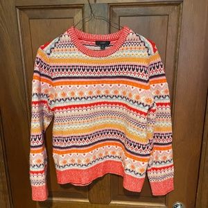 J.Crew Fair Isle cropped crewneck sweater